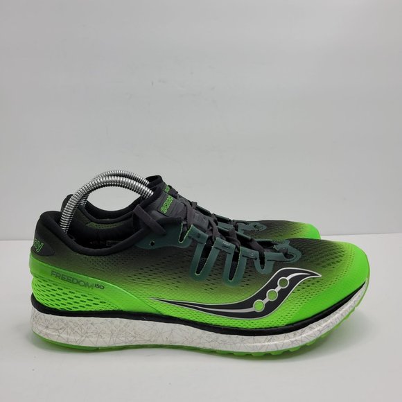 Saucony Freedom ISO Other - Saucony Freedom ISO Men's Running Shoes Slime Black S20355-4 US Size 11.5
